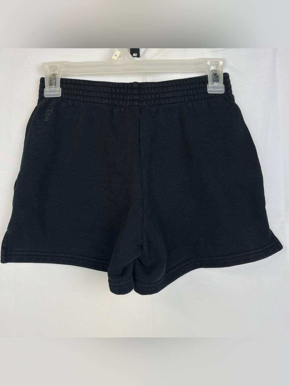 TNA Cozy Fleece black lounge shorts / high rise size 2XS